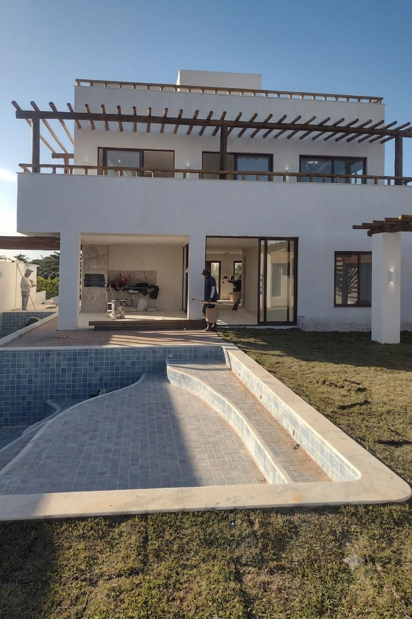 Bancada em mármore por Osvaldo Teles Construções